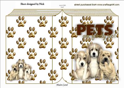 Pets Are Family To, the Three Wise Dogs Folded Book