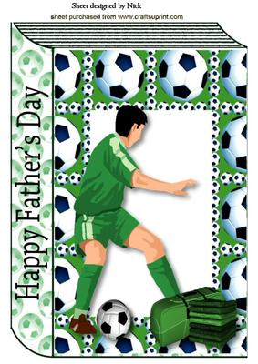 Football Mad Fathers Day Folded Book A4