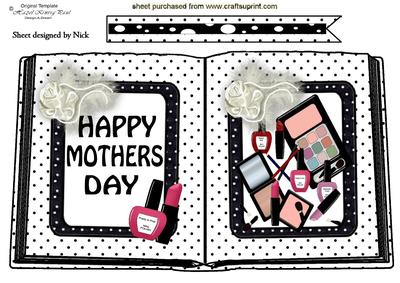 Makeup Galore! for Mothers Day Open Book A4