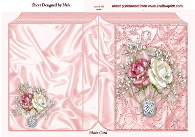 Sweet Roses with a Jewel, Folded Book