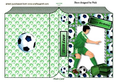 Happy Birthday , Football Folded Book