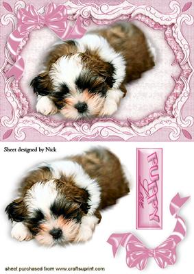 Puppy Love with a Big Pink Bow