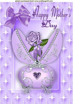 Lilace Rose in Porcelain Egg , Mothers Day A4