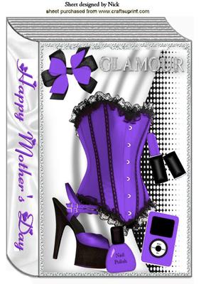 Sexy Purple Basque, for Mothers Day Book A4
