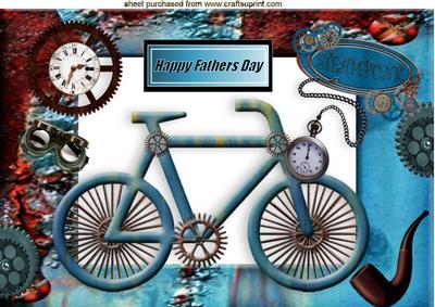 Nostalgia, Memories Steampunk Bike for Dad A4