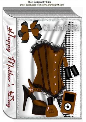 Gorgeous Chocolate Basque with Shoes for Mothers Day Book A4