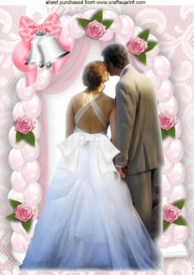 The Happy Couple on There Wedding Day A4