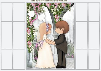 Our Beautiful Wedding in Garden of Roses French Gatefold