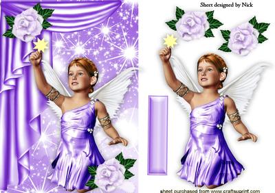 Cherub Angel with Gold Star with Pretty Drape