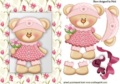 Little Garden Bear with Little Bird