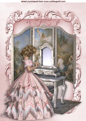 Beautiful Lady with Vanity and Dresser A4