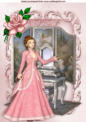 Vintage Lady with Vanity and Dressing Table A4