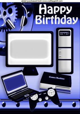 Black and Blue Home Gadgets, Computer Laptop for Birthday A4
