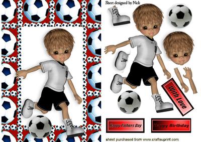 Having a Kick About with a Football in Red