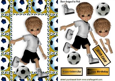 Having a Kick About with a Football in Gold