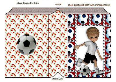 Folded Book of Footballer in Red