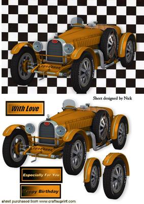 Gold Grand Prix 1926 Vintage Sports Car