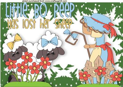 Little Bo Peep Has Lost Her Sheep A4