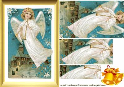 Vintage Singing Angel Pyramid