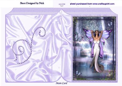 Gorgeous Fairy in Mystical Waterfall Folded Book
