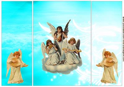 A Choir of Christmas Angels Singing
