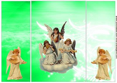 A Choir of Christmas Angels Singing