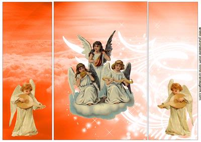 A Choir of Christmas Singing Angels