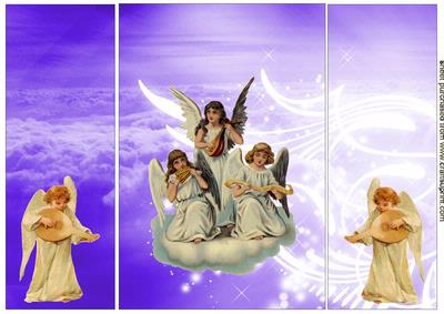 A Choir of Christmas Singing Angels