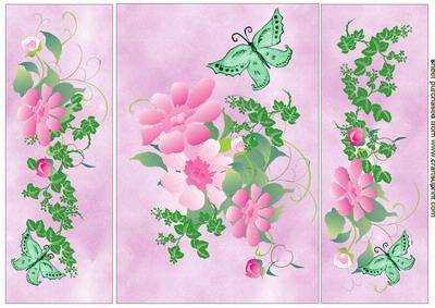 Beautful Floral Gate Fold