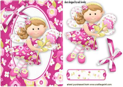 Little Fairie Pretty in Pink with Bow