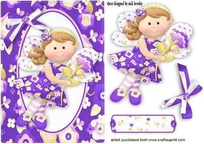 Pretty Fairie in Purple with Bow