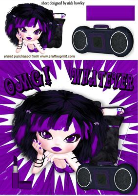 Omg! Whatever! Girl with Attitude in Cerise