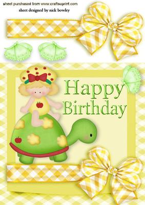 Little Girl with Cute Tortoise and Big Bow