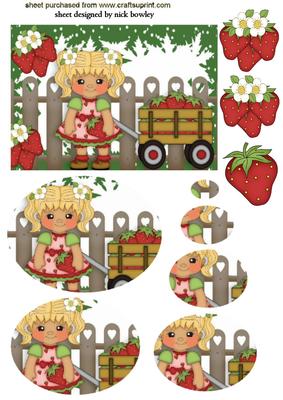 Strawberry Girl Oval Pyramids