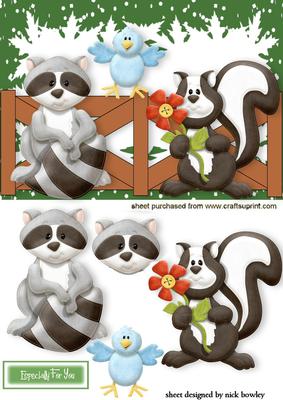 Woodland Friends with Little Blue Bird