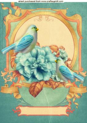 Enchanted with Little Birds and Flowers A4
