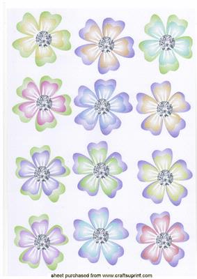 Pretty Pastel Colour Floral Embelishments