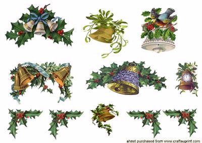 Beautiful Vintage Christmas Toppers & Embelishments