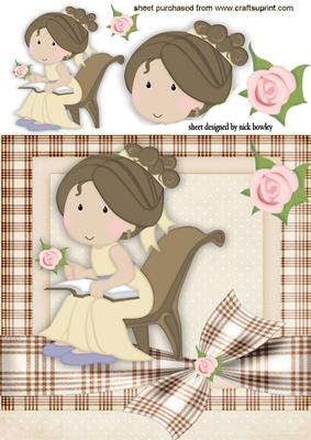 Sweet Little Princess Sitting in Her Chair with Big Bow