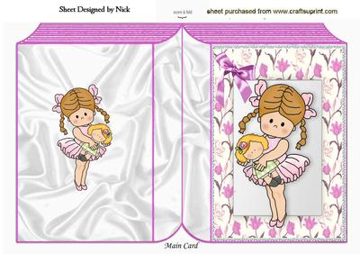 Little Ballerina with Her Doll Folded Book