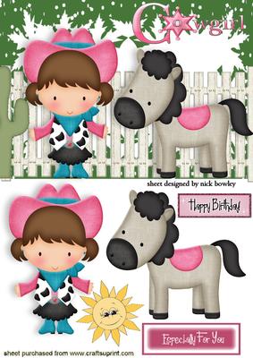 Cow Girl with Her Pony