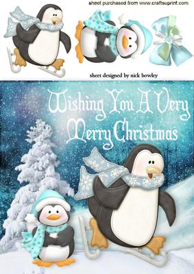 It's Easy Son Just Watch and Learn! Cute Penguins Skating