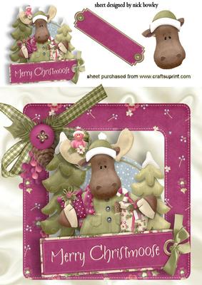 Merry Christmoose with Little Robin