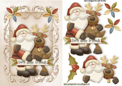 Such Good Friends Santa and Reindeer
