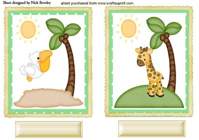 Cute Jungle Animal Toppers