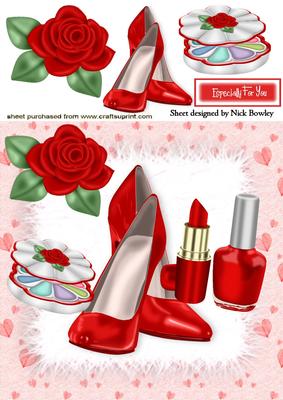 Red Rose with Red Shoes and Lippy