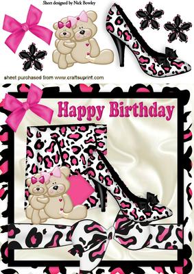 Cute Teddys with Shoe and Handbag