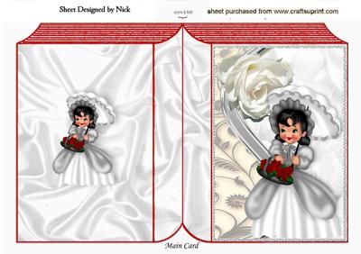 What a Beautiful White Rose Southern Belle Folded Book