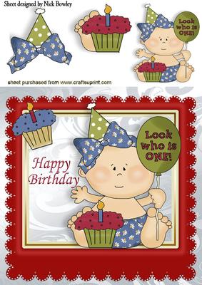 Cute Little Girls 1st Birthday with Cakes