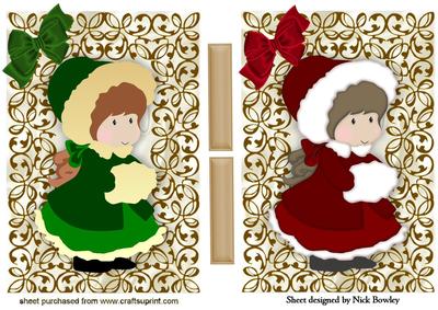 Cute Little Winter Cuties with Bows Toppers